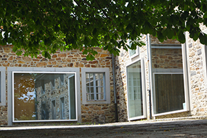 Dirk Coopman, landschapsarchitectuur, ready-made, land art, green, bos, Ardennen, Au dessus du Bie, omgevingsaanleg