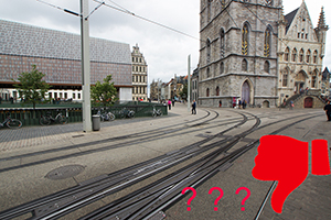 Dirk Coopman Architectenbureau Architect stadscentrum Gent public traffic openbaar vervoer Gent publieke ruimte stadsontwikkeling STOP principe voetgangersgebied World heritage Ghent Erfgoed Gent Historisch Patrimonium