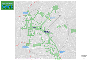 Dirk Coopman Architectenbureau Architect stadscentrum Gent public traffic openbaar vervoer Gent publieke ruimte stadsontwikkeling STOP principe voetgangersgebied World heritage Ghent Erfgoed Gent Historisch Patrimonium