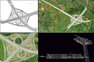 Dirk Coopman Architect Intercity highway economy urban planning autostrade motorway autoroute industrial zones industrial areas ecology motorway junction motorway intersection bleu banana bleu banana logistics